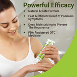 LMNOOP Psoriasis Cream, Maximum Strength Treatment Moisturizing Cream for Psoriasis, Dermatitis, Rash, Anti-Itch, Redness, Flaking, Scaling, Fast Acting Relief for Irritated, Dry Skin