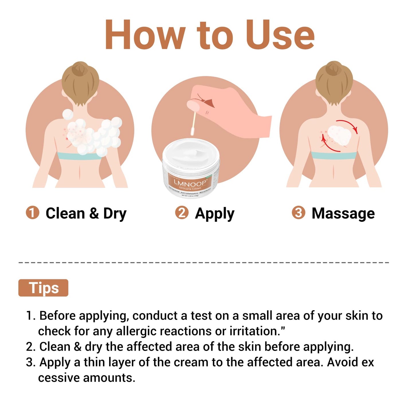 Urticaria Cream for Hives Relief - Fast Acting Anti Itch Treatment with All Natural Herbal Formula for Skin Allergic Rashes, Redness, Swelling 3.53 oz
