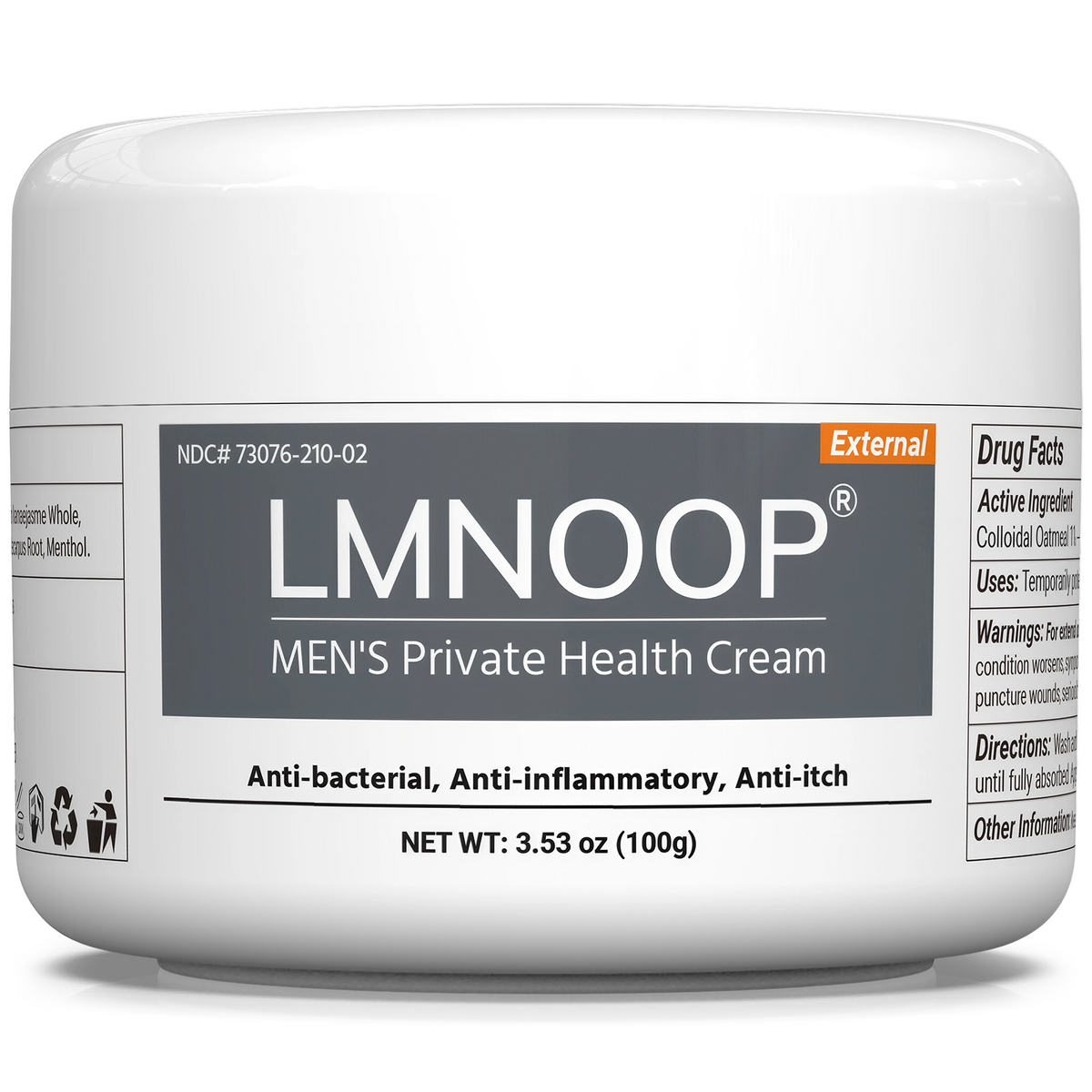 Men's Intimate Health Cream: 100% Natural Herbal Balanitis Treatment for Men – Anti-Inflammatory, Yeast & Jock Itch Relief, Sensitive Skin Safe 3.53oz