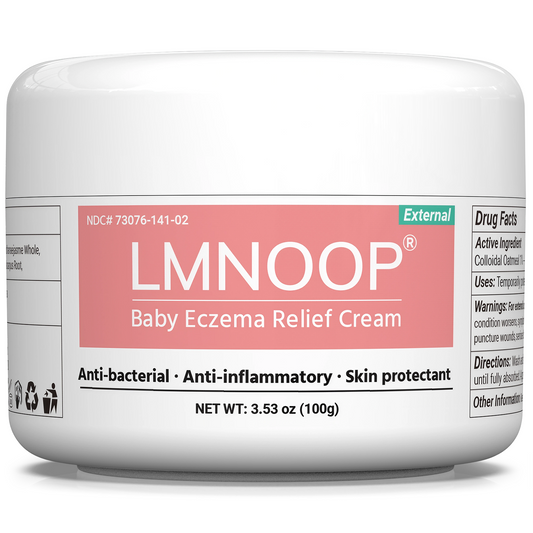 Baby Eczema Relief Cream, All-Natural Herbal Formula for Safe, Soothing Skin Protection Against Rashes, Dryness, Redness, and Itchiness, 3.53oz