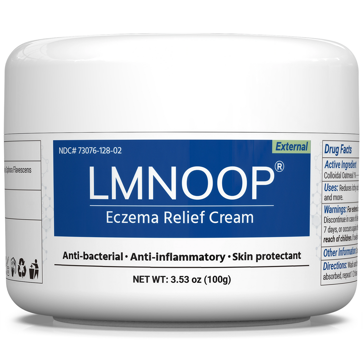 Eczema Cream for Dry, Itchy, Irritated, and Eczema Prone Skin, Maximum Strength Treatment Ointment for Rash, Psoriasis, Dermatitis 3.53oz
