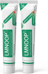 LMNOOP® Hemorrhoid Treatment Ointment, Maximum Strength Treatment & Fast Relief for Pain, Itching, Burning, Swelling, Fissure, Bleeding, Discomfort, Long-Lasting Internal & External Hemorrhoid Cream