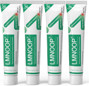 LMNOOP® Hemorrhoid Treatment Ointment, Maximum Strength Treatment & Fast Relief for Pain, Itching, Burning, Swelling, Fissure, Bleeding, Discomfort, Long-Lasting Internal & External Hemorrhoid Cream