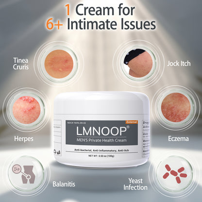 Men's Intimate Health Cream: 100% Natural Herbal Balanitis Treatment for Men – Anti-Inflammatory, Yeast & Jock Itch Relief, Sensitive Skin Safe 3.53oz