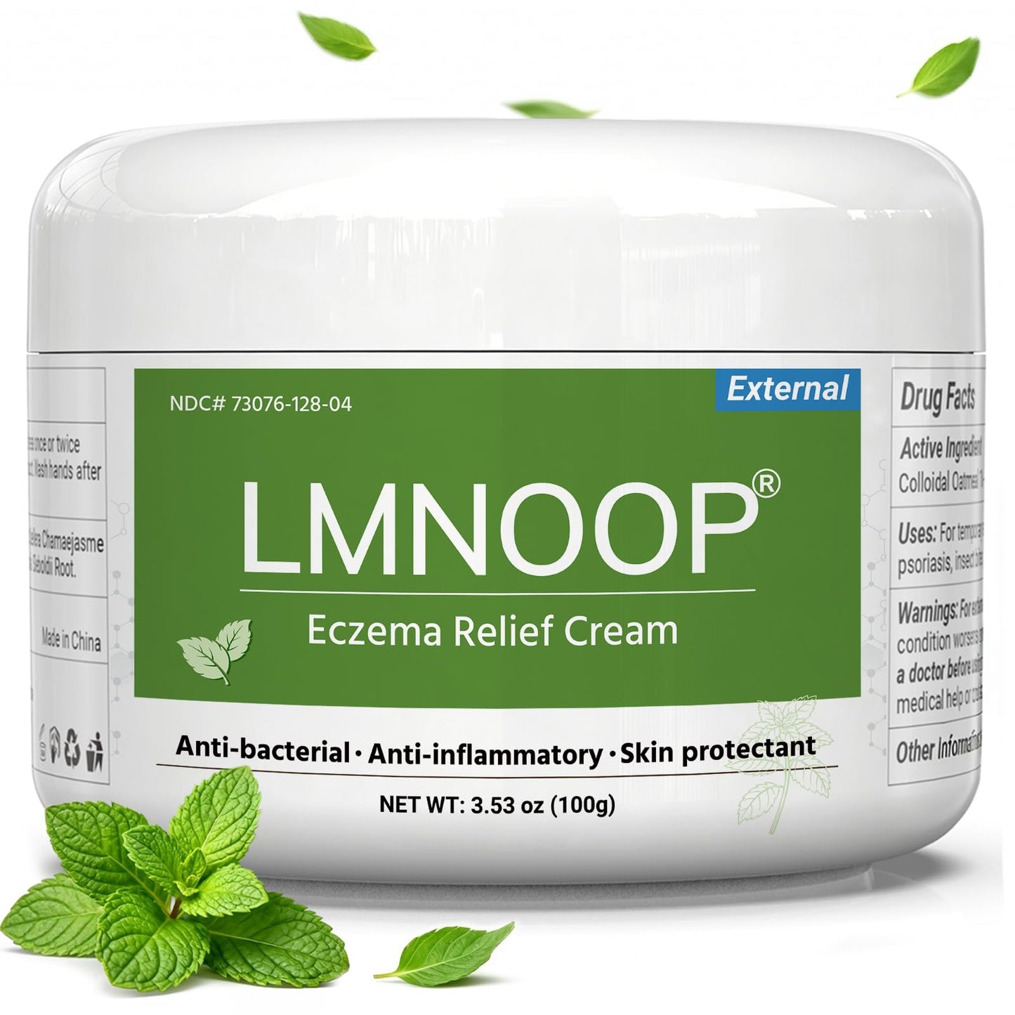 Eczema Cream for Dry, Itchy, Irritated, and Eczema Prone Skin, Maximum Strength Treatment Ointment for Rash, Psoriasis, Dermatitis (Contains Menthol) 3.53oz