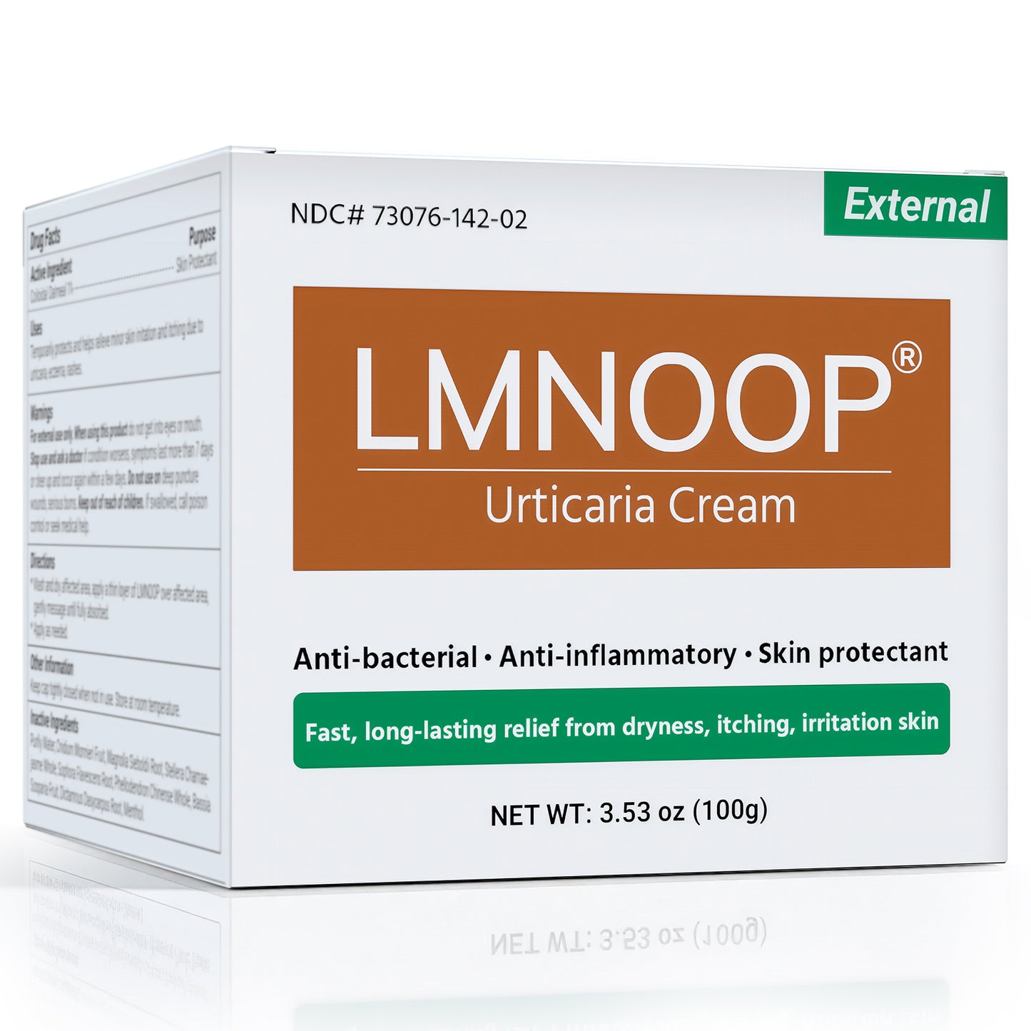 Urticaria Cream for Hives Relief - Fast Acting Anti Itch Treatment with All Natural Herbal Formula for Skin Allergic Rashes, Redness, Swelling 3.53 oz