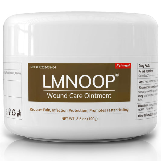 LMNOOP® Bed Sore Ointment, Wound Healing Cream, Maximum Strength Skin Repair, Pressure Sores Treatment, Infection Protection First Aid Cream for Bedsores, Diabetic Venous, Foot & Leg Ulcer Burns Cuts