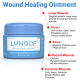 LMNOOP® Wound Healing Ointment, for Chronic Wound, Bedsore, Skin Ulcers, Cellulitis, Burns, Sores, Surgical Wound, Infected Wound, Cuts, Blisters, Pain Relief, Anti-Infection, Anti-inflammatory Cream