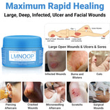 LMNOOP® Wound Care Cream for Infection Ulcers Sores Cuts Scrapes Burns Bites Surgical Open & Deep Wounds and Various Wounds, First Aid Skin Repair Ointment for Hard to Heal Wounds on Back Leg Buttock