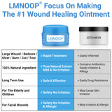LMNOOP® Wound Care Cream for Infection Ulcers Sores Cuts Scrapes Burns Bites Surgical Open & Deep Wounds and Various Wounds, First Aid Skin Repair Ointment for Hard to Heal Wounds on Back Leg Buttock