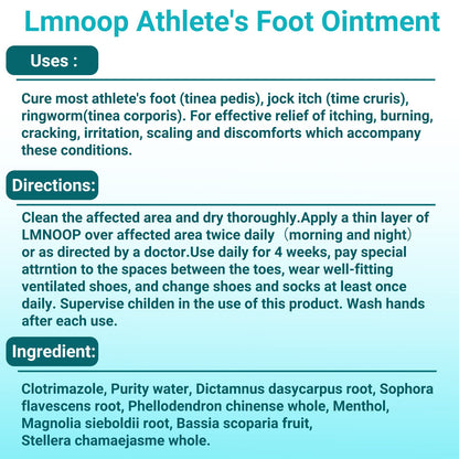 Athletes Foot Treatment Cream, Maximum Strength for Athlete's Foot (Tinea Pedis), Itching, Blister, Burning, Cracking, Scaling, Beriberi,Natural Herbs Antifungal Foot Cream (2-Pack)