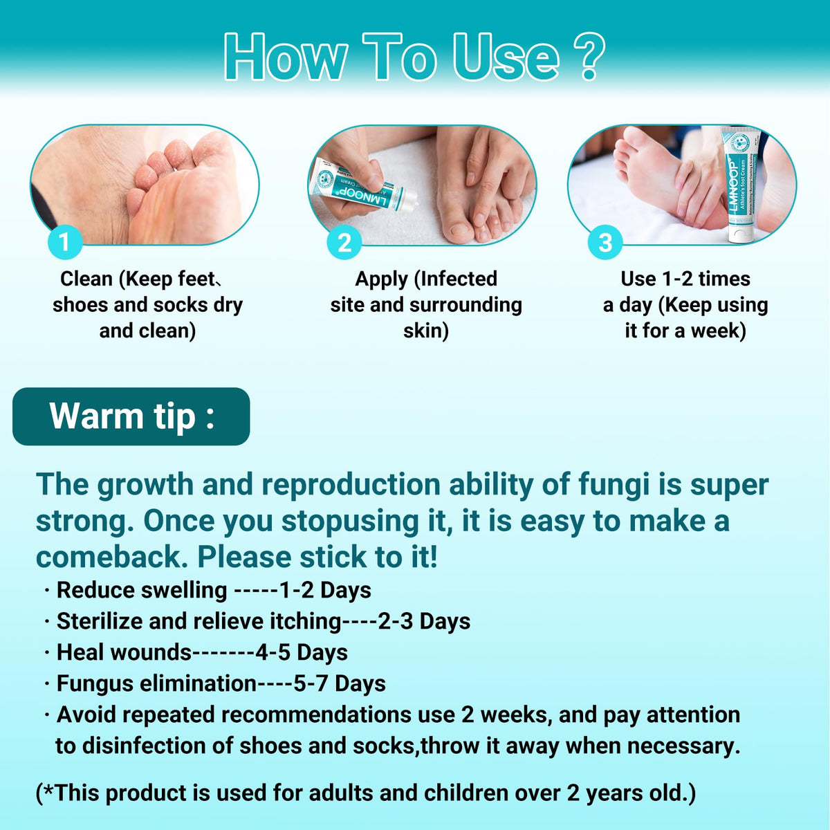 Athletes Foot Treatment Cream, Maximum Strength for Athlete's Foot (Tinea Pedis), Itching, Blister, Burning, Cracking, Scaling, Beriberi,Natural Herbs Antifungal Foot Cream