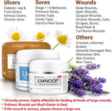 LMNOOP® Bed Sore Ointment, Wound Healing Cream, Maximum Strength Skin Repair, Pressure Sores Treatment, Infection Protection First Aid Cream for Bedsores, Diabetic Venous, Foot & Leg Ulcer Burns Cuts