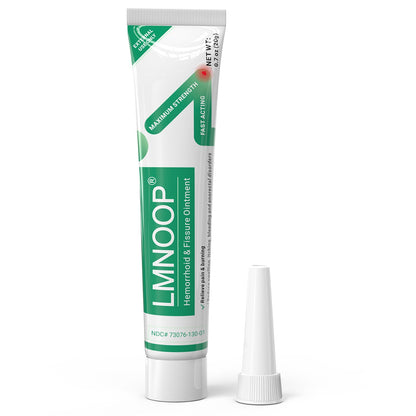 LMNOOP® Hemorrhoid Treatment Ointment, Maximum Strength Treatment & Fast Relief for Pain, Itching, Burning, Swelling, Fissure, Bleeding, Discomfort, Long-Lasting Internal & External Hemorrhoid Cream